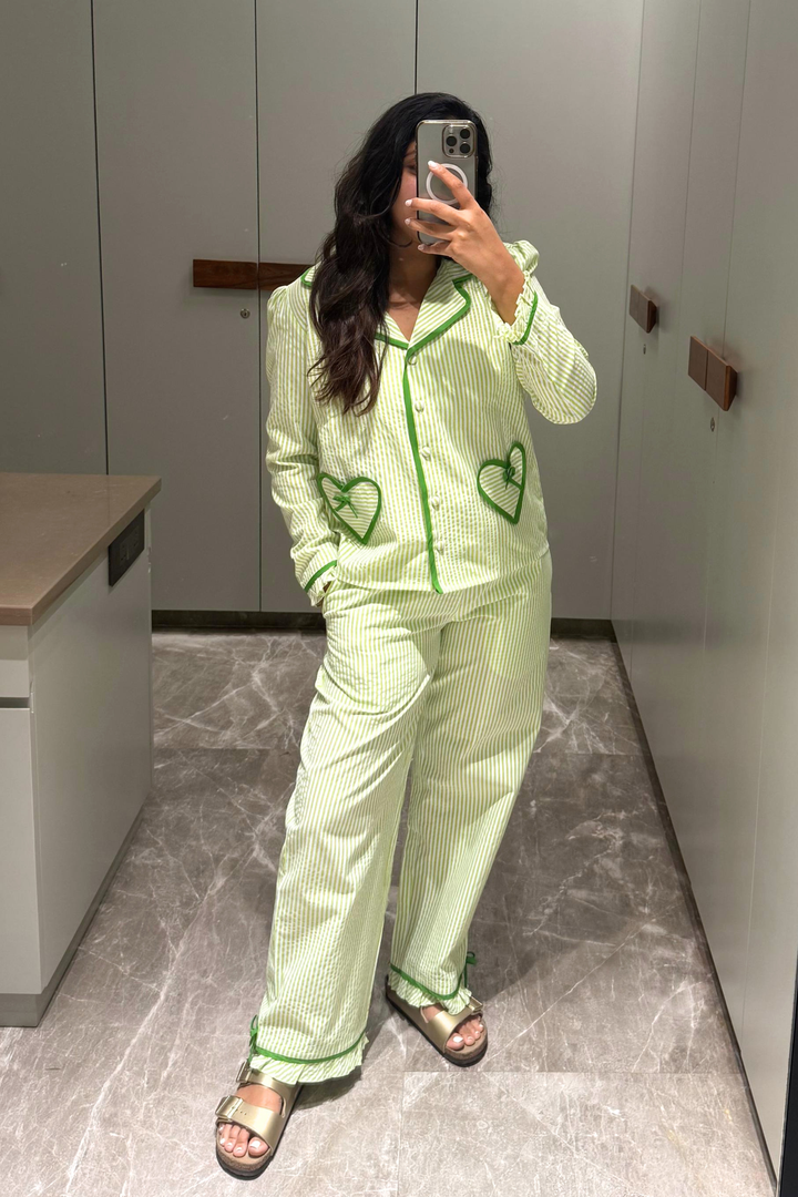 Green Apple Night Suit Set