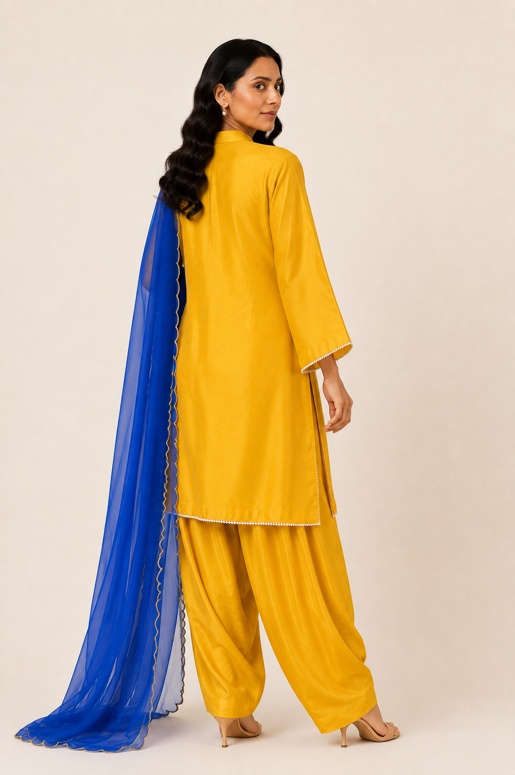 Noor In Bloom Farshi Set (Yellow)