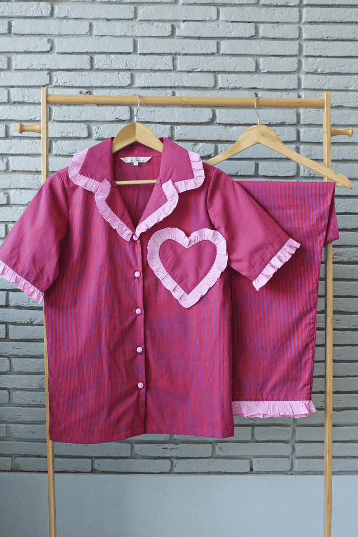 Blooming Heart Night Suit Set