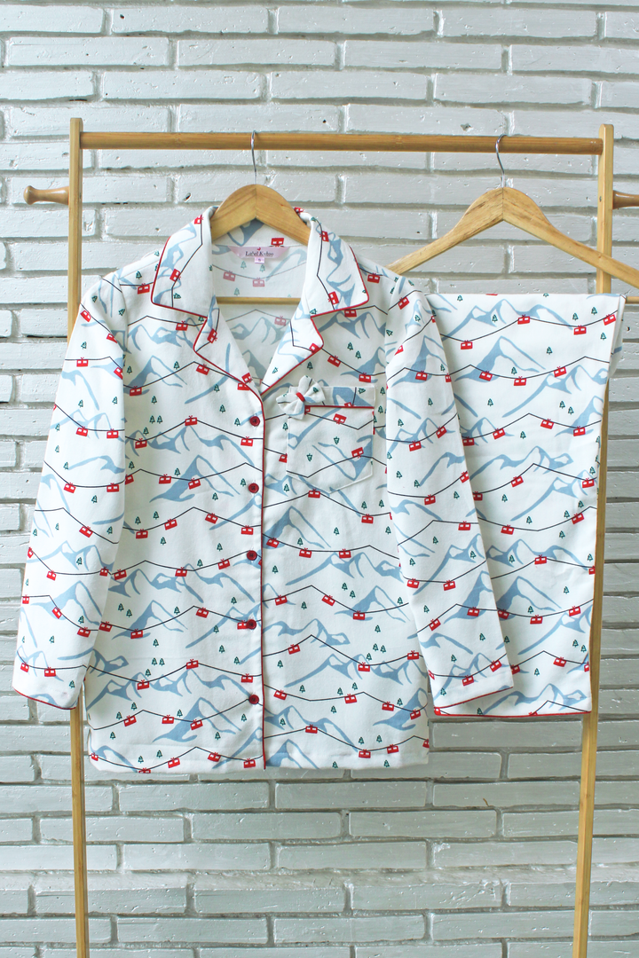 Snow Trails Night Suit Set
