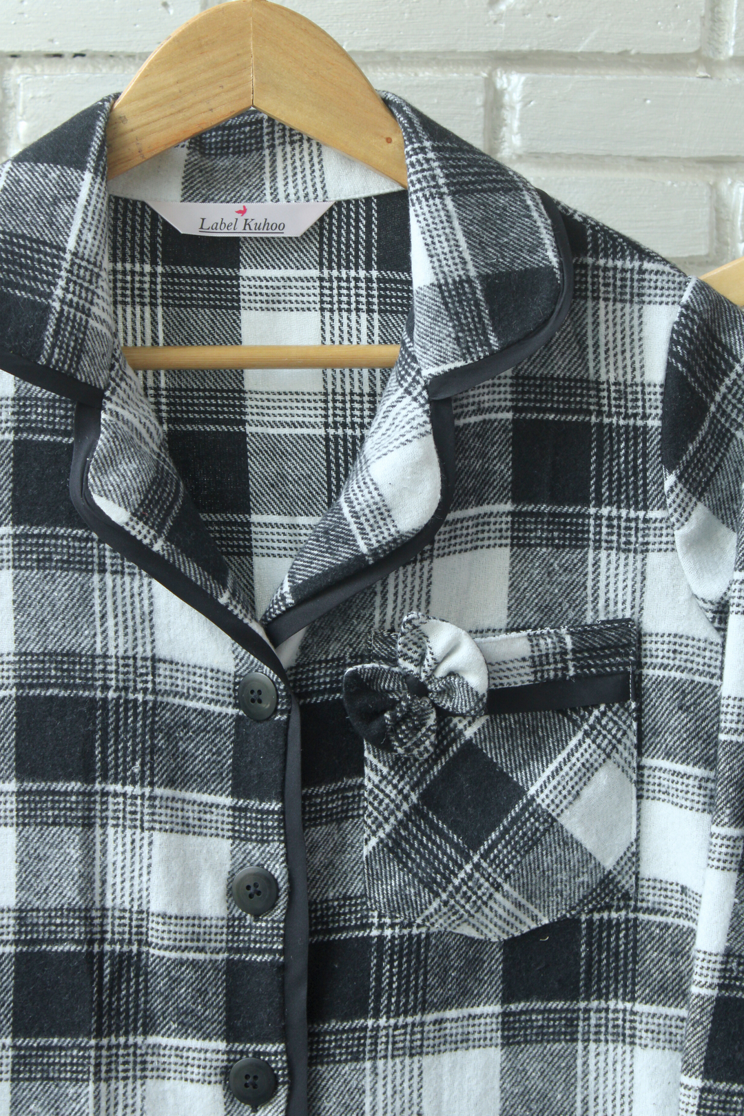 Vintage Plaid Night Suit Set