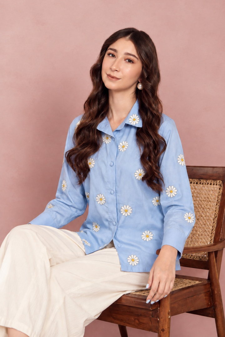 Daisy Blue Shirt