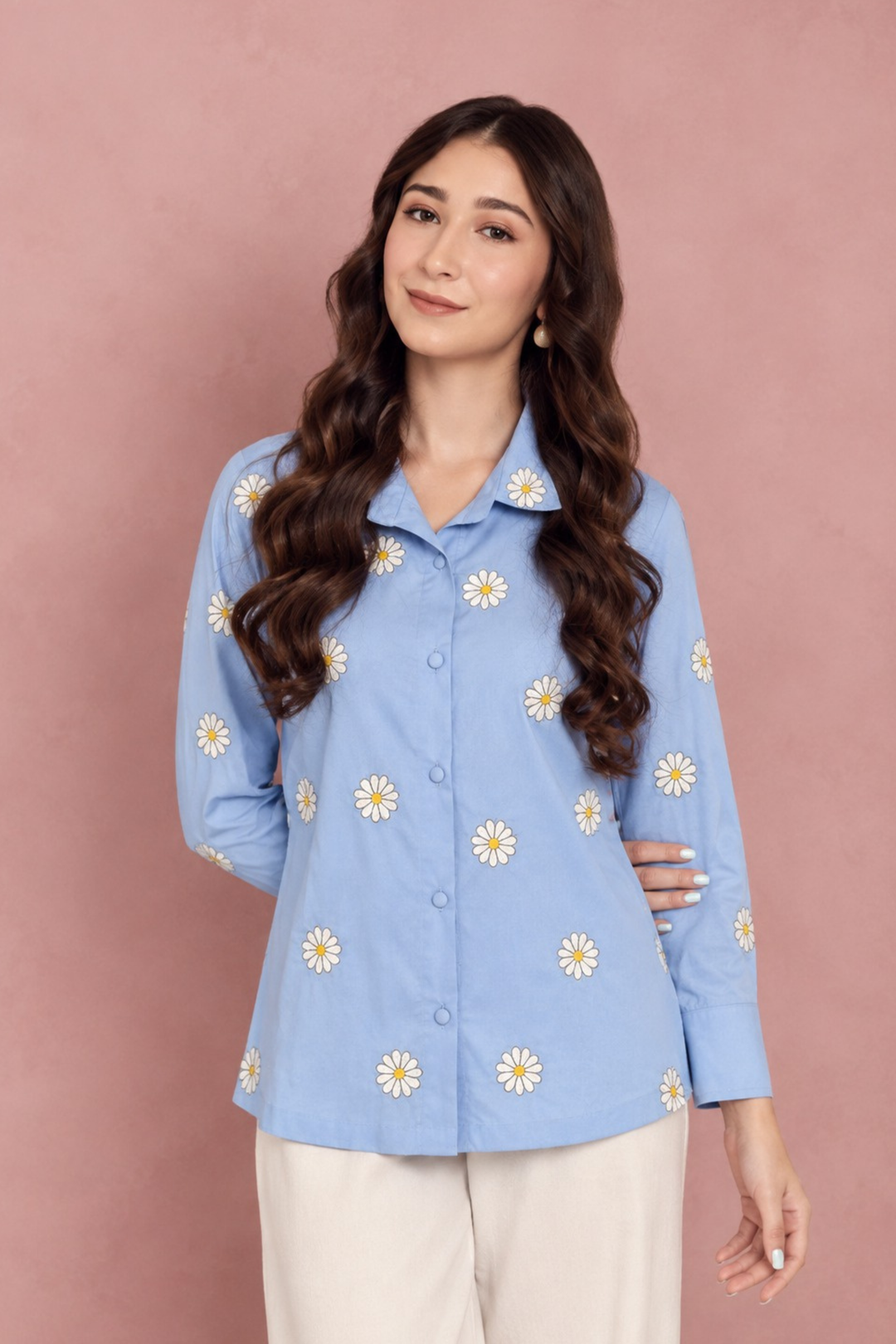 Daisy Blue Shirt