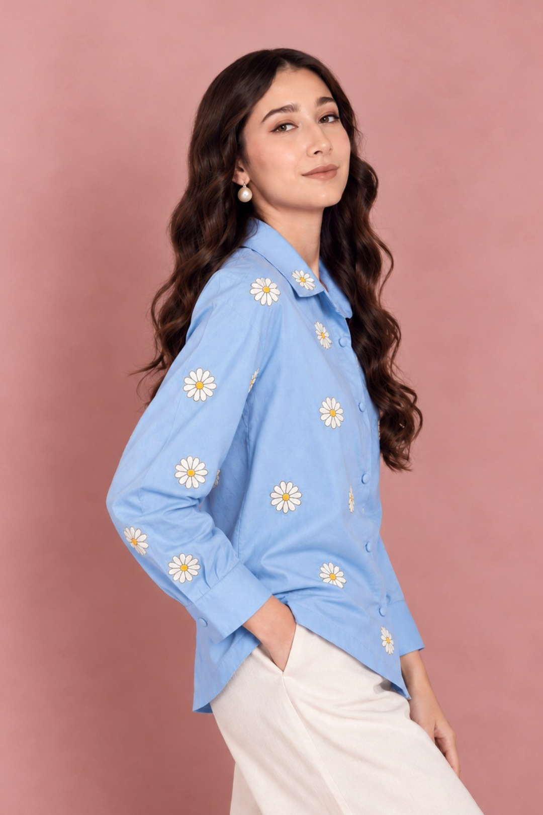Daisy Blue Shirt