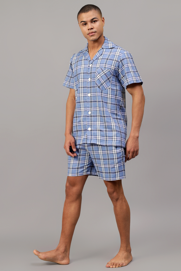 Blueberry Men Shorts Set