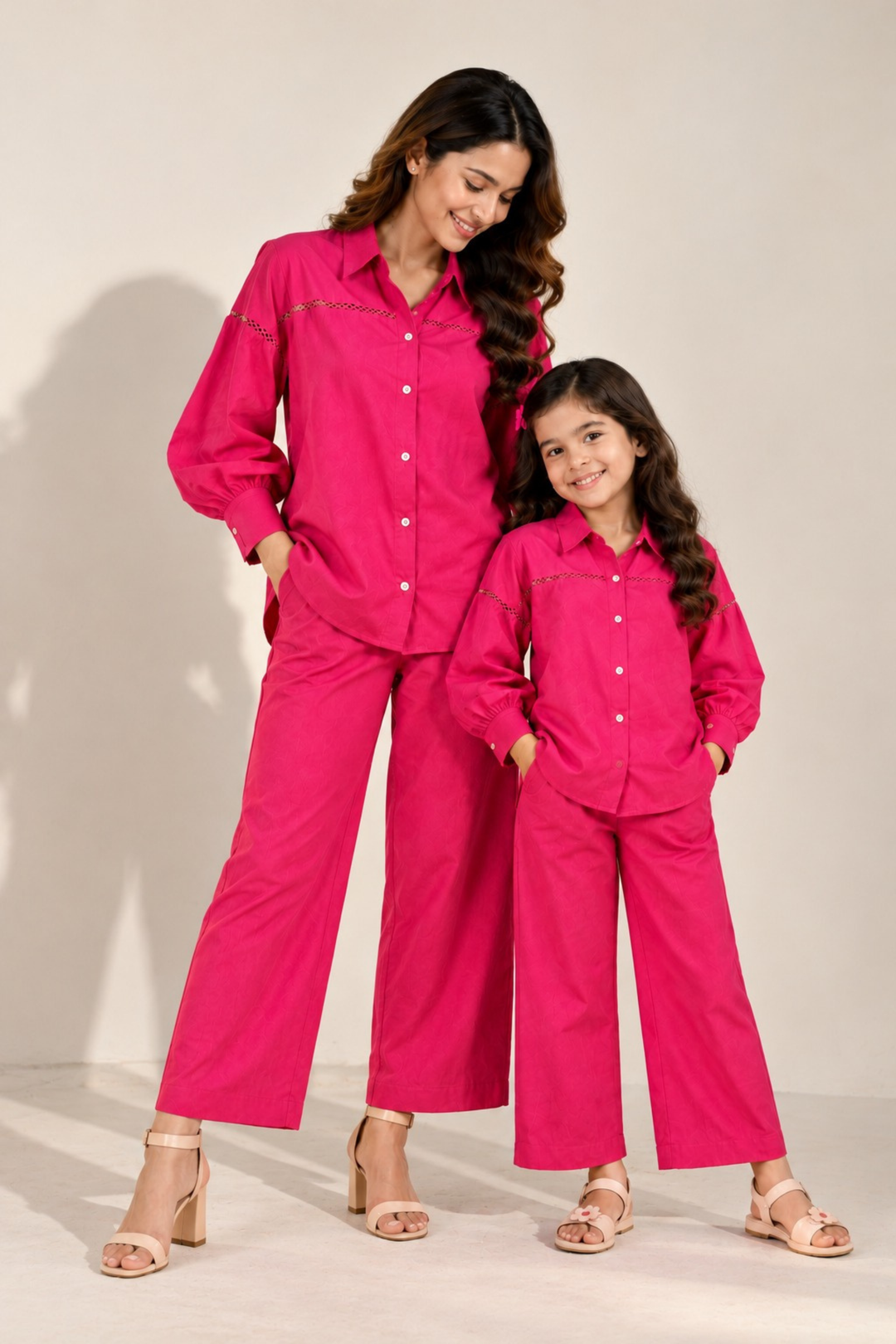 Berry Pink Duo Set (Mother & Daughter)