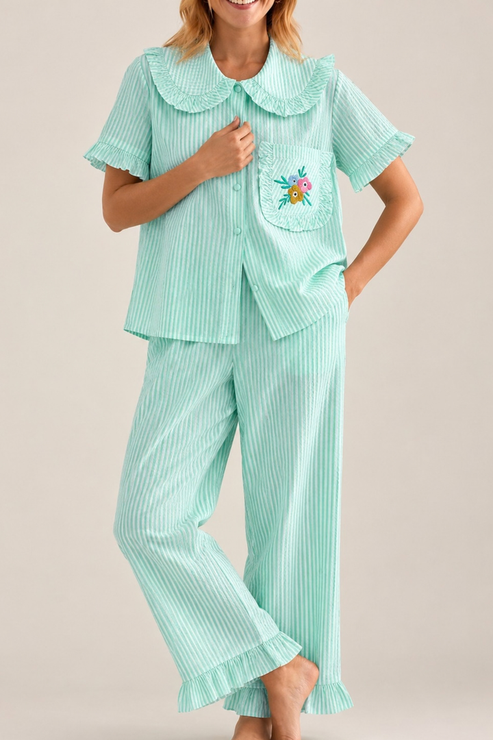 Mint Magnolia Night Suit Set