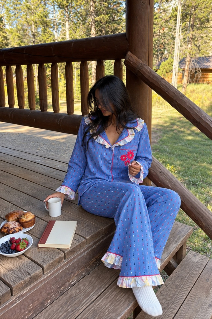 Floral Blossom Night Suit Set