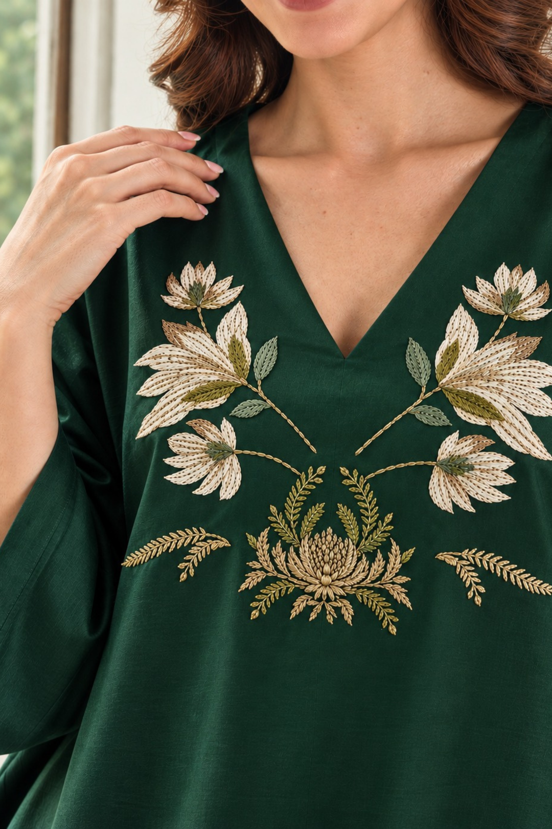 Blooming Garden Co-ord Set (Bottle Green)