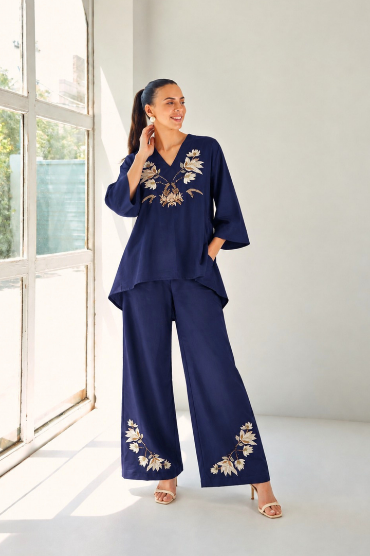 Blooming Garden Co-ord Set (Violet)
