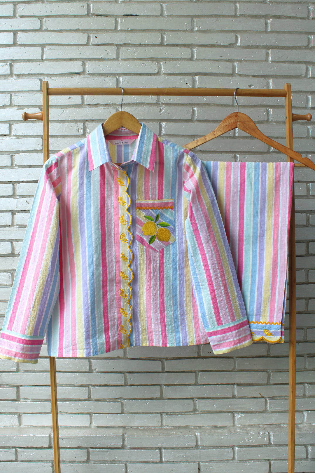 Lemon Sorbet Kids Night Suit Set (Girl)