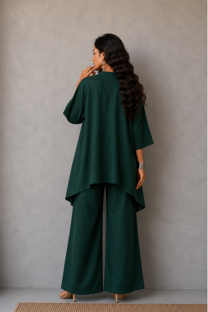 Blooming Garden Co-ord Set (Bottle Green)