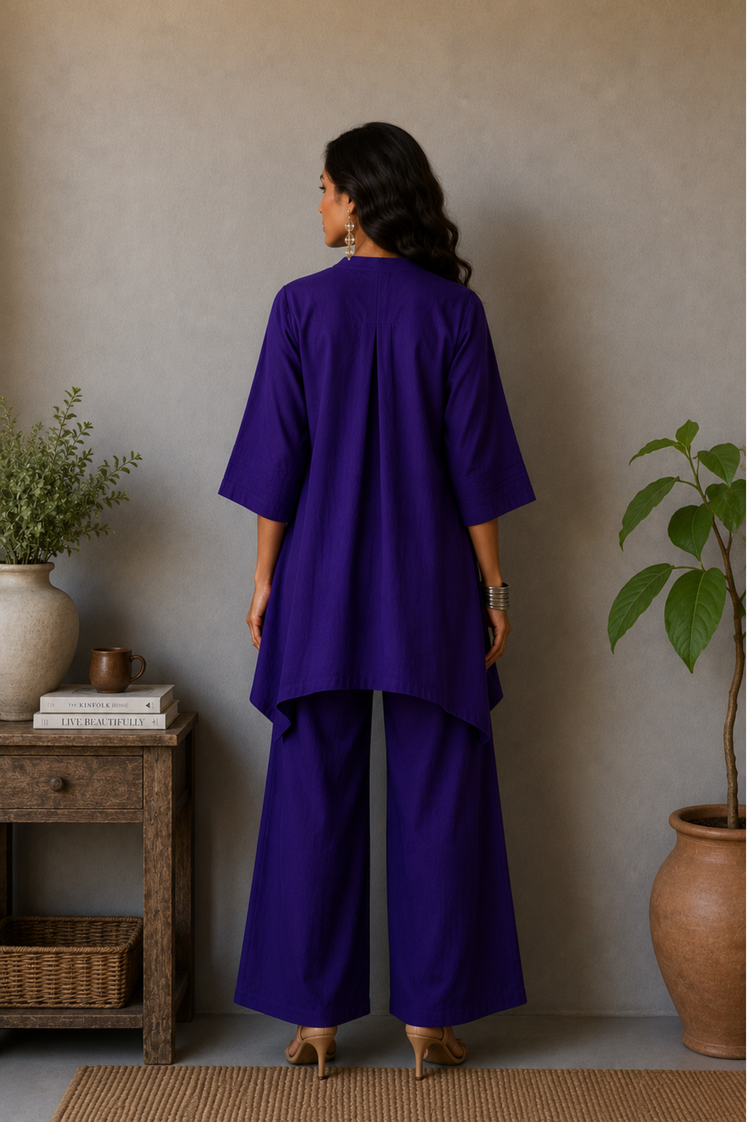 Blooming Garden Co-ord Set (Violet)