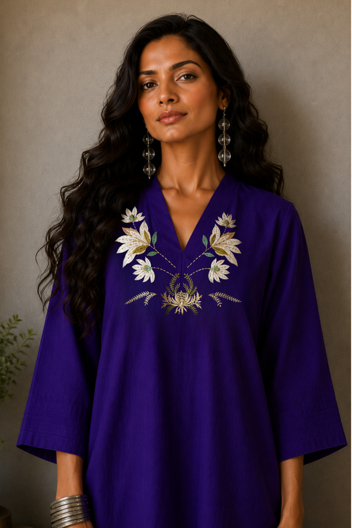 Blooming Garden Co-ord Set (Violet)