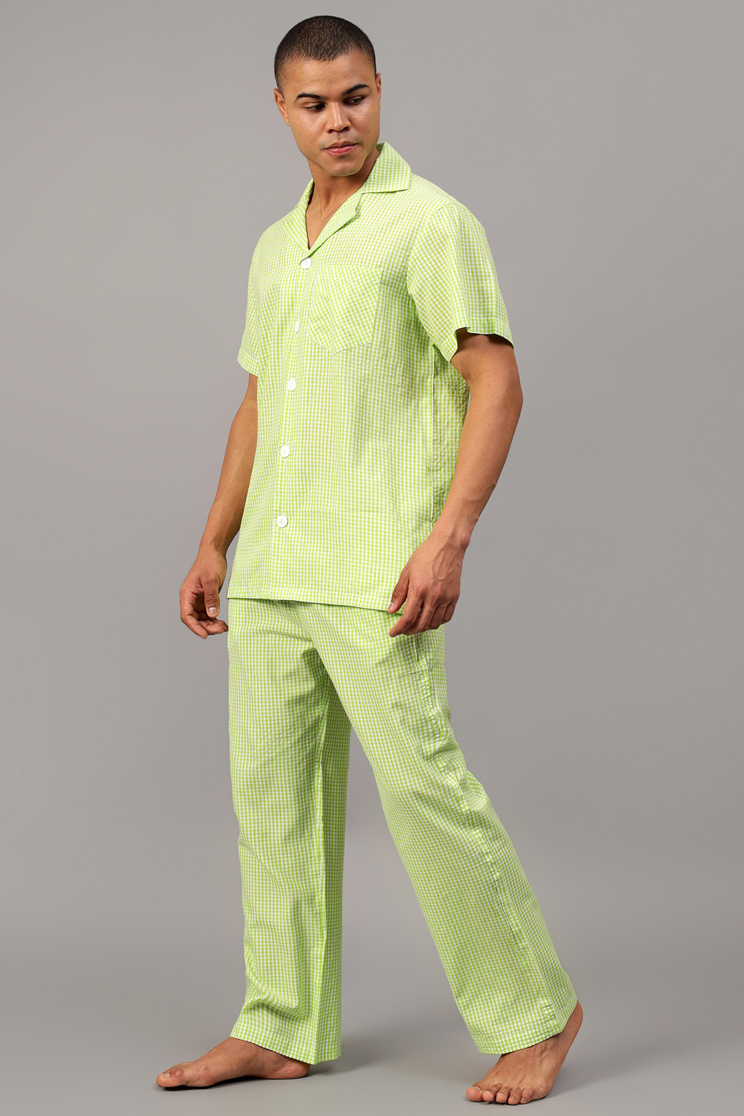 Lime Men Night Suit Set