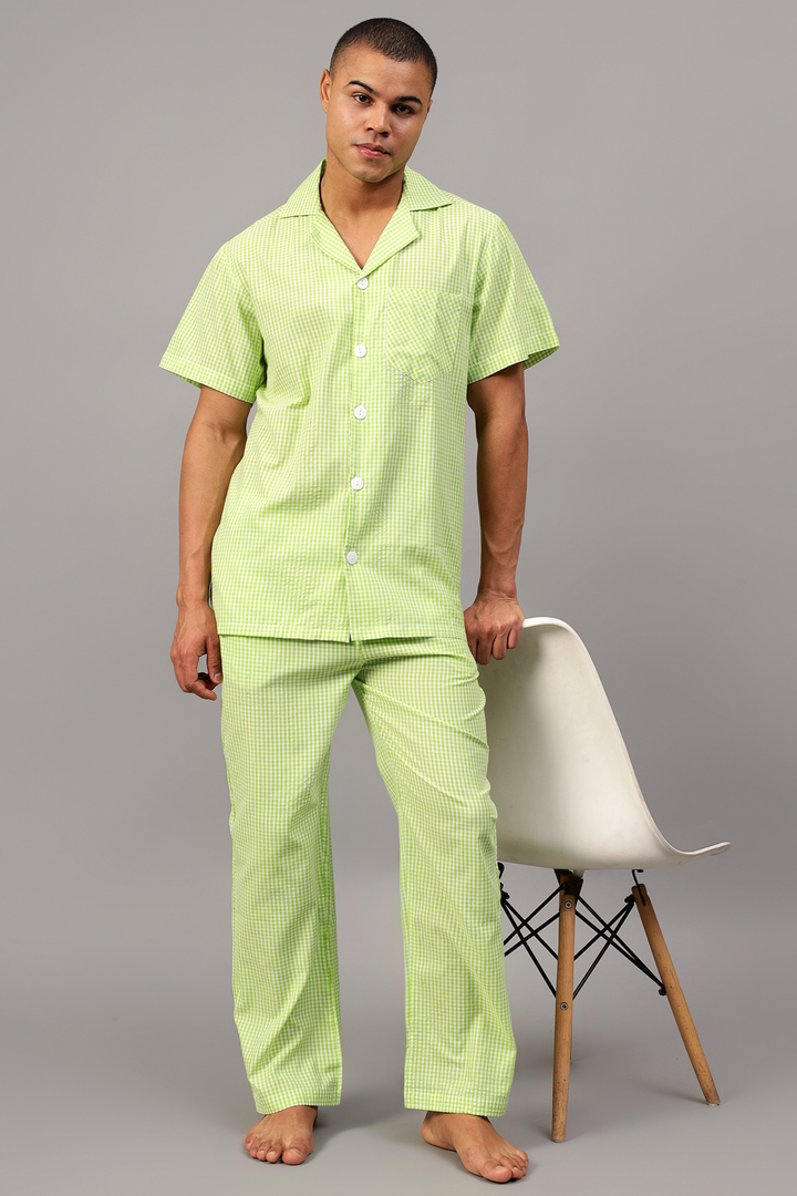 Lime Men Night Suit Set