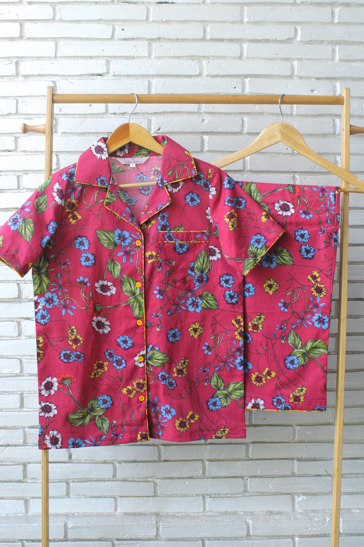 Flower Garden Night Suit Set