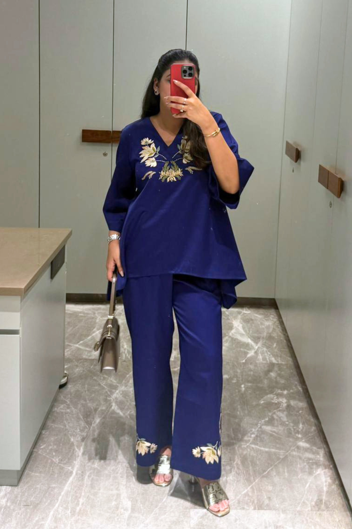 Blooming Garden Co-ord Set (Violet)