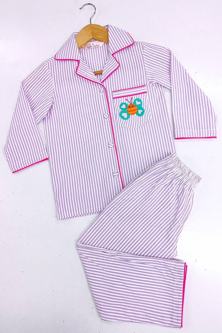 Butterfly Night Suit Set (Kids)