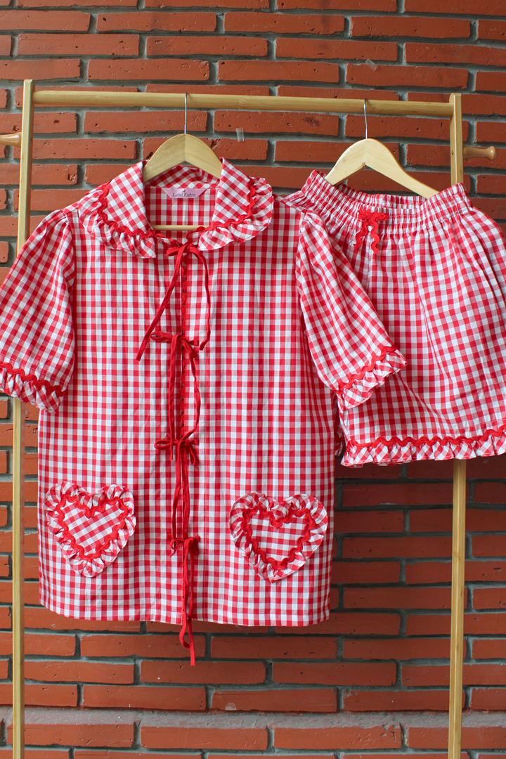 Strawberry Crush Shorts Set