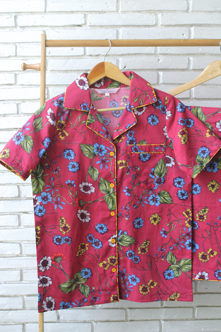 Flower Garden Night Suit Set