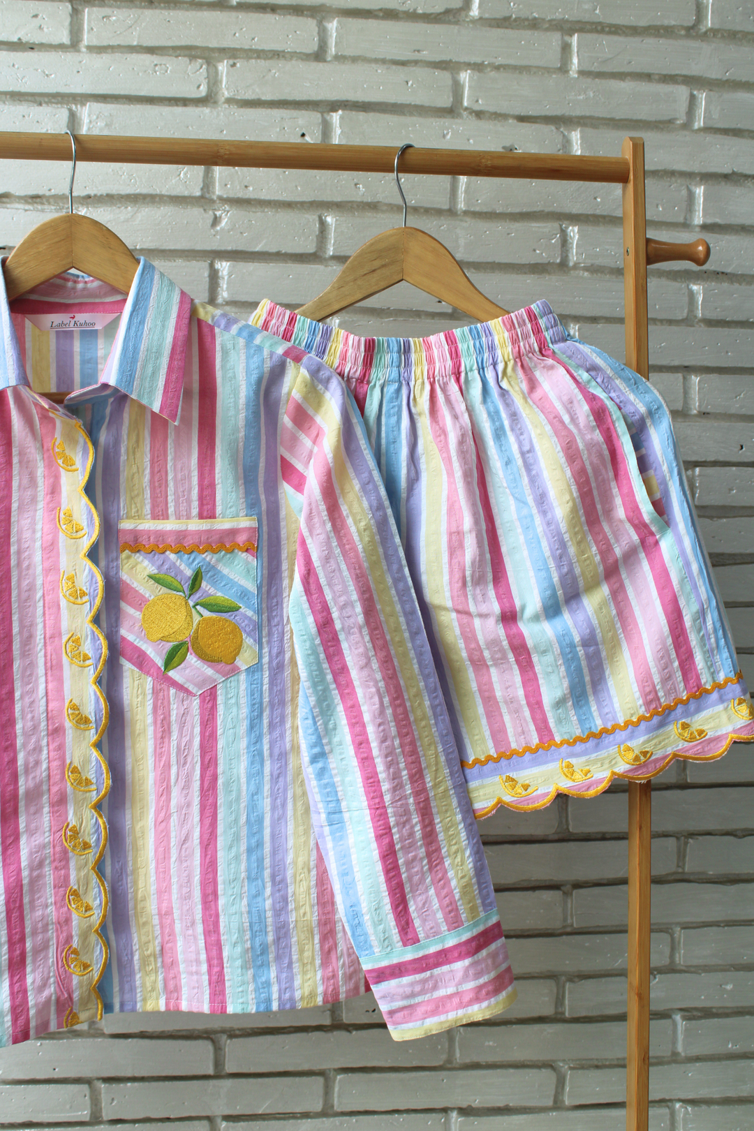 Lemon Sorbet Shorts Set