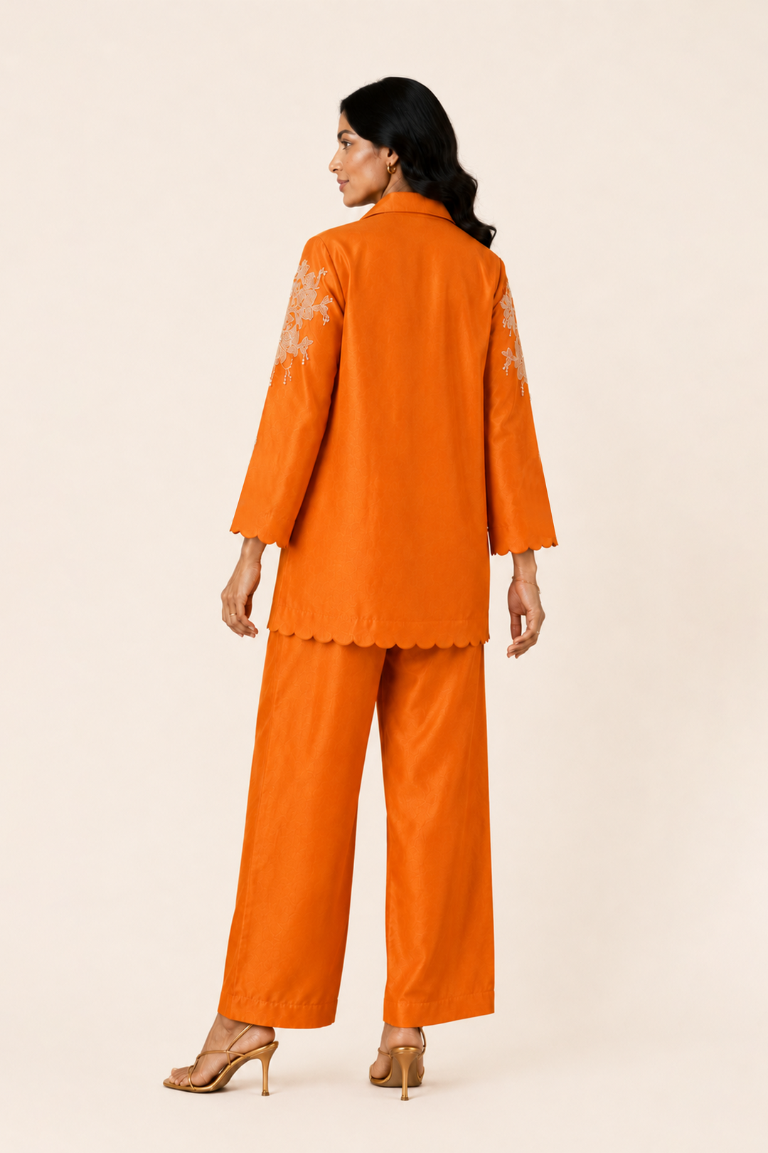 Chandni Co-ord Set (Orange)