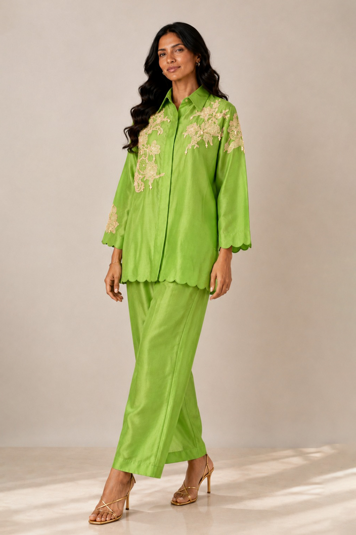Chandni Co-ord Set (Green)