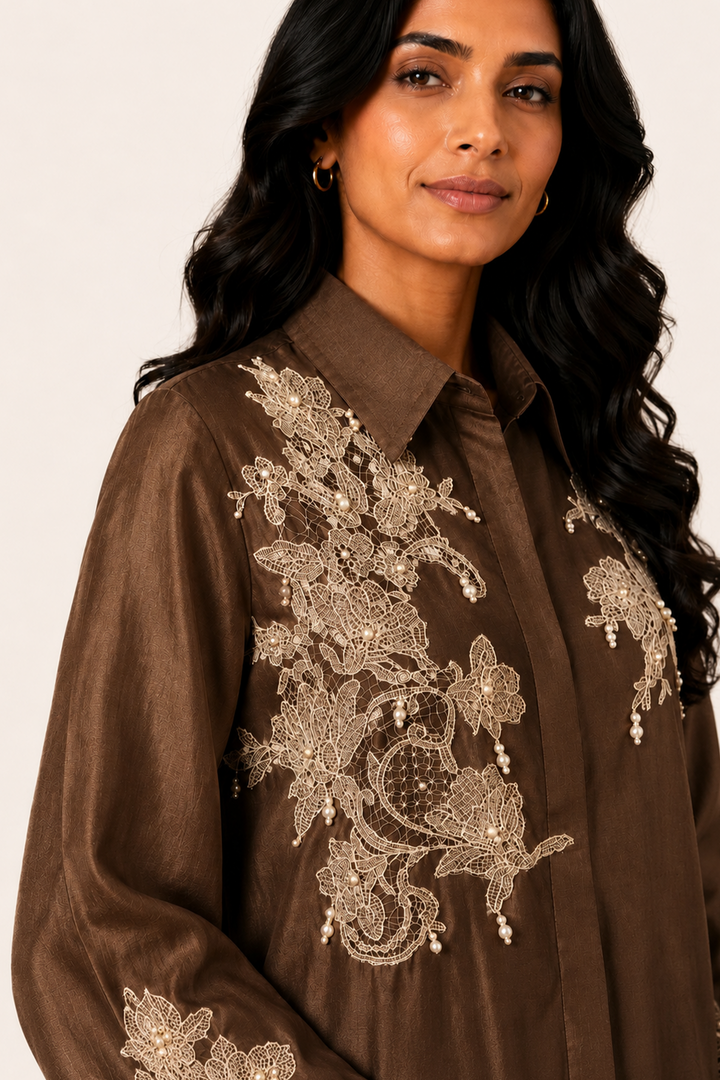 Chandni Co-ord Set (Brown)