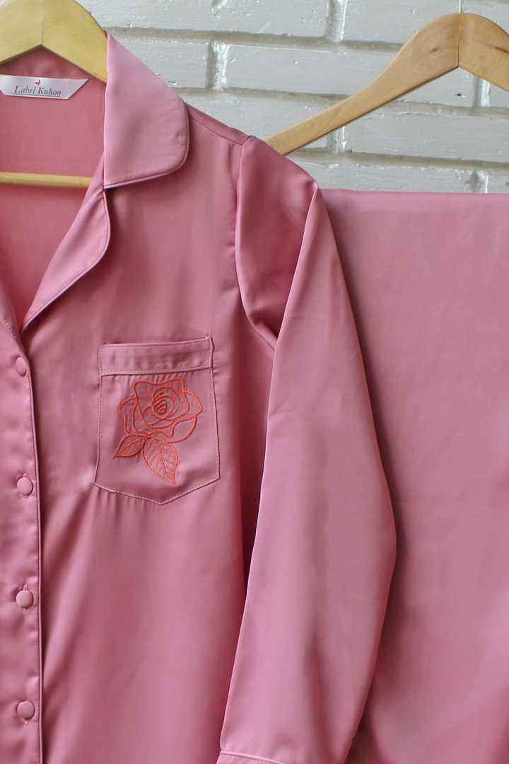 Rose Bloom Night Suit Set