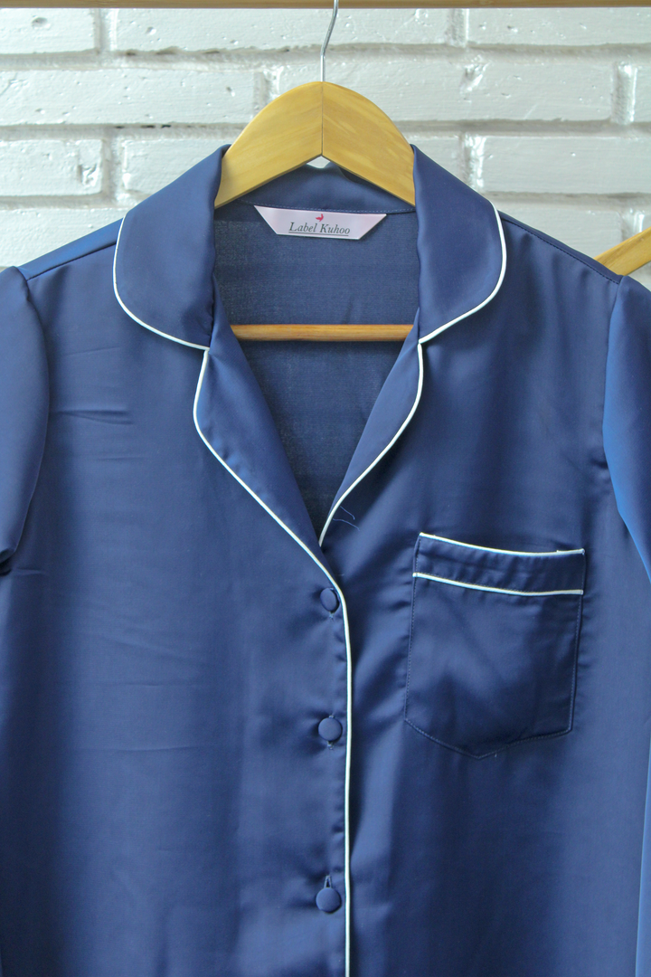 Blue Sapphire Night Suit Set