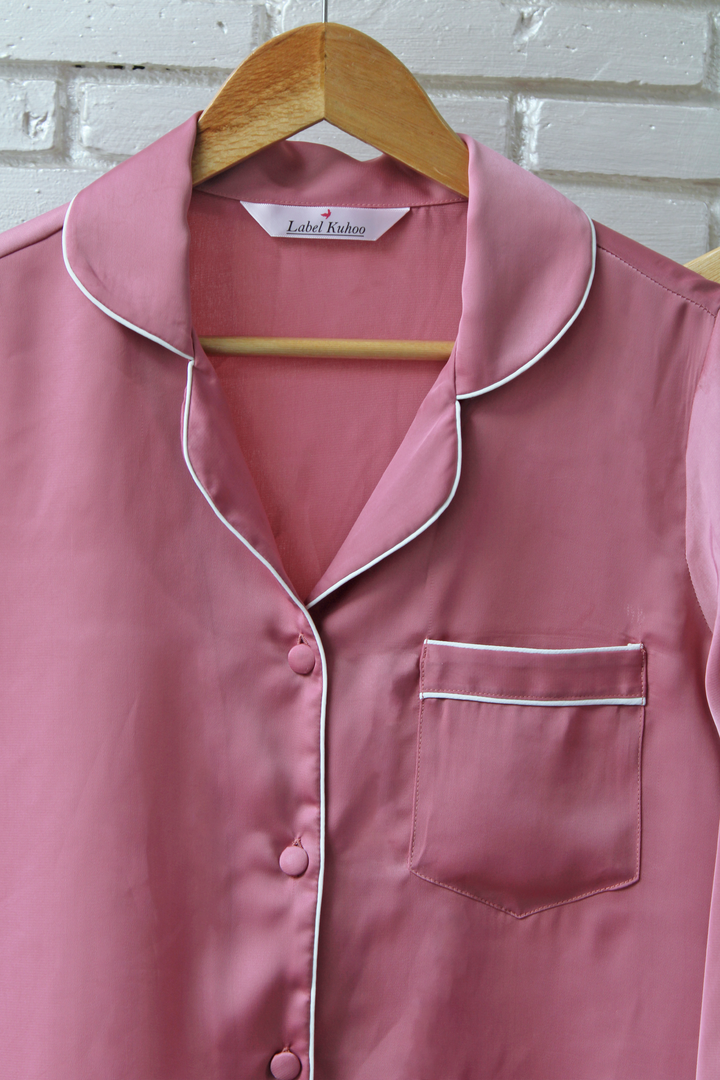 Dusky Rose Night Suit Set