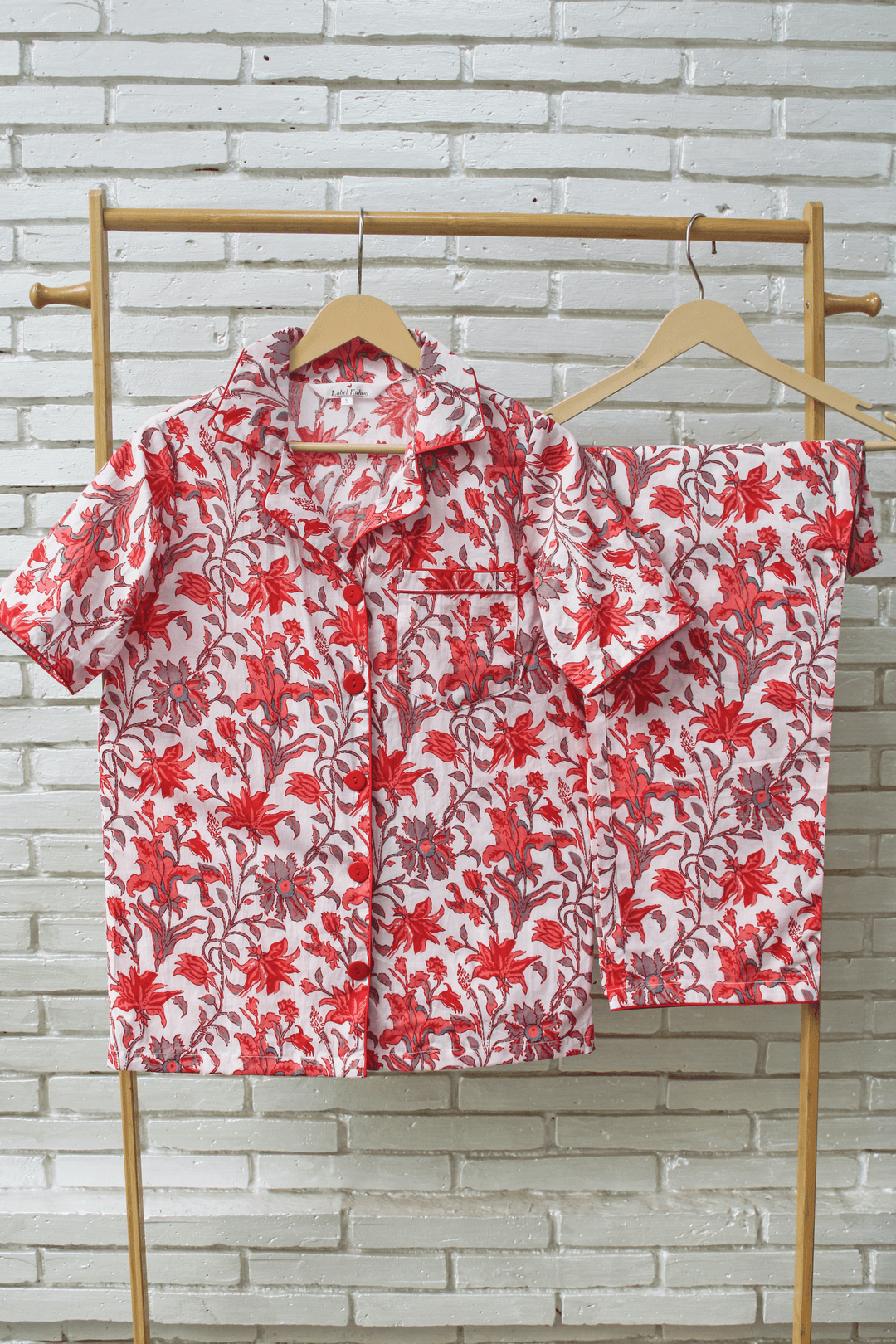 Scarlet Garden Night Suit Set