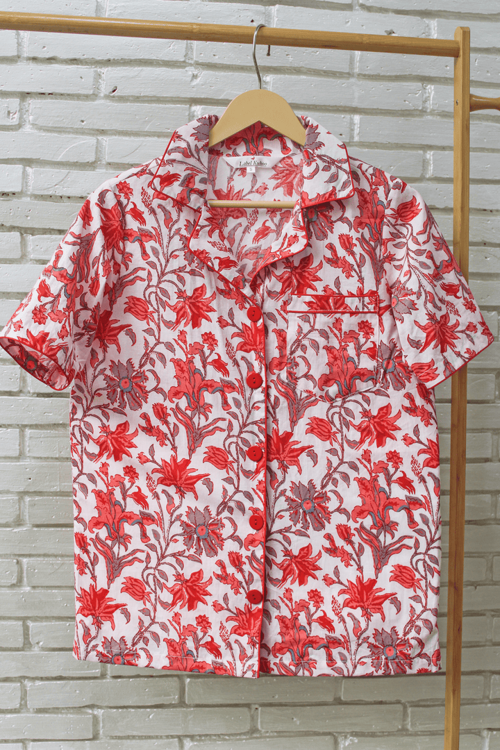 Scarlet Garden Night Suit Set