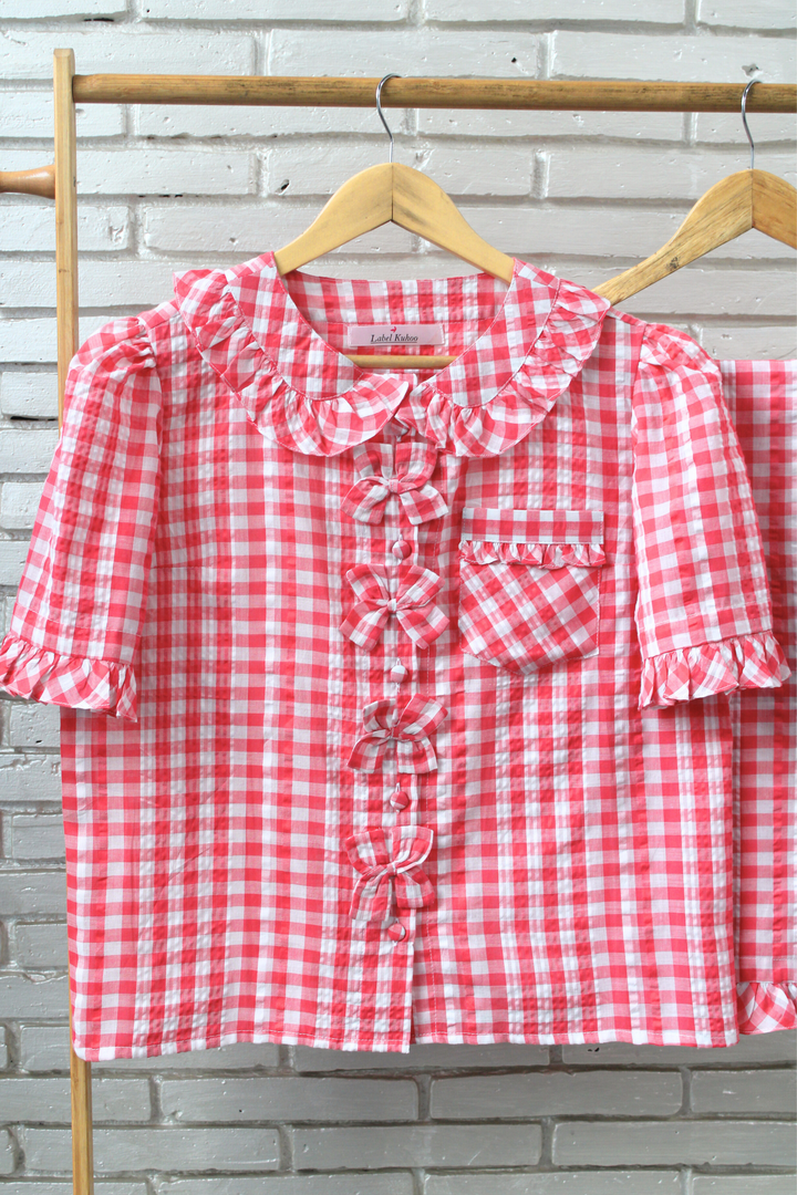 Cherry Bows Night Suit Set