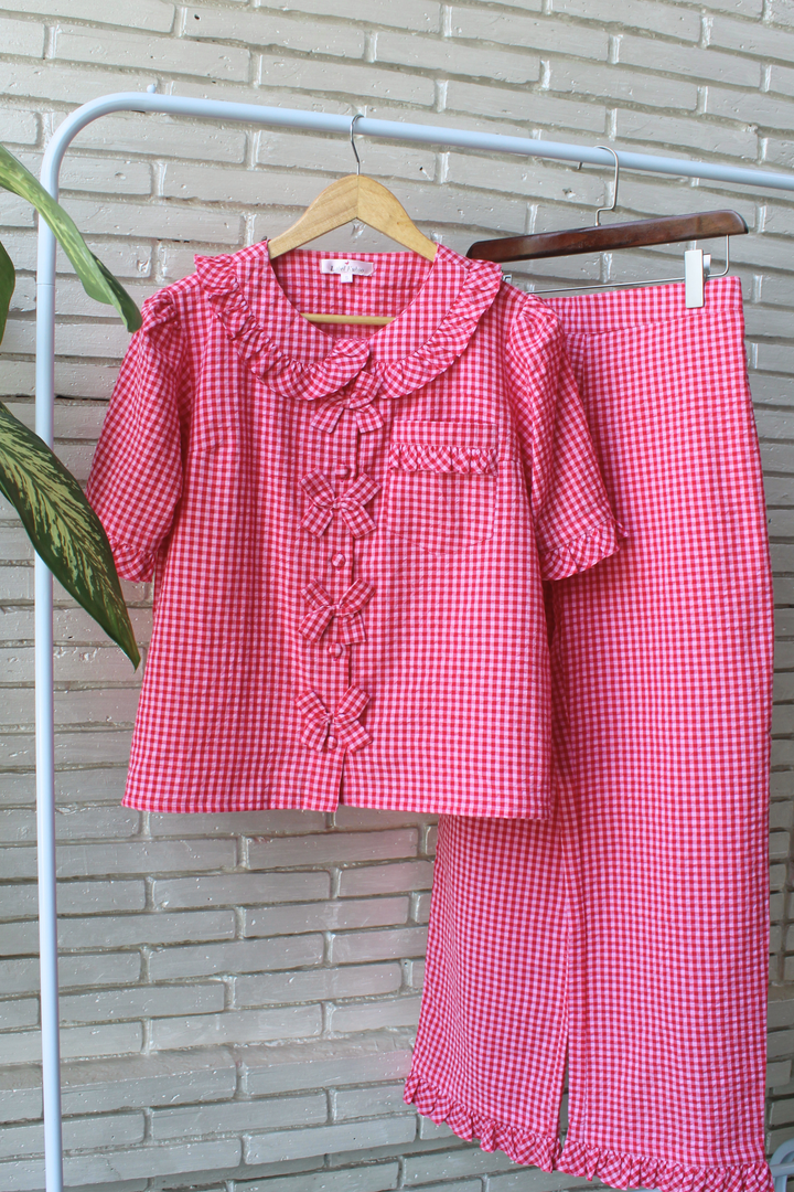 Bows Of Love Night Suit Set