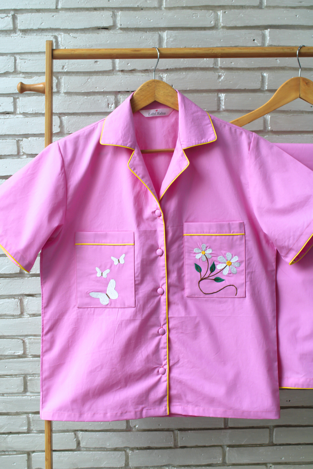 Butterfly Blush Braless Night Suit Set