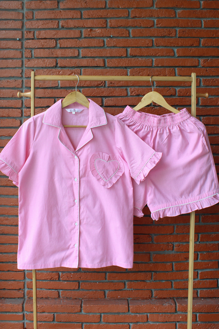 Pink Blush Shorts Set