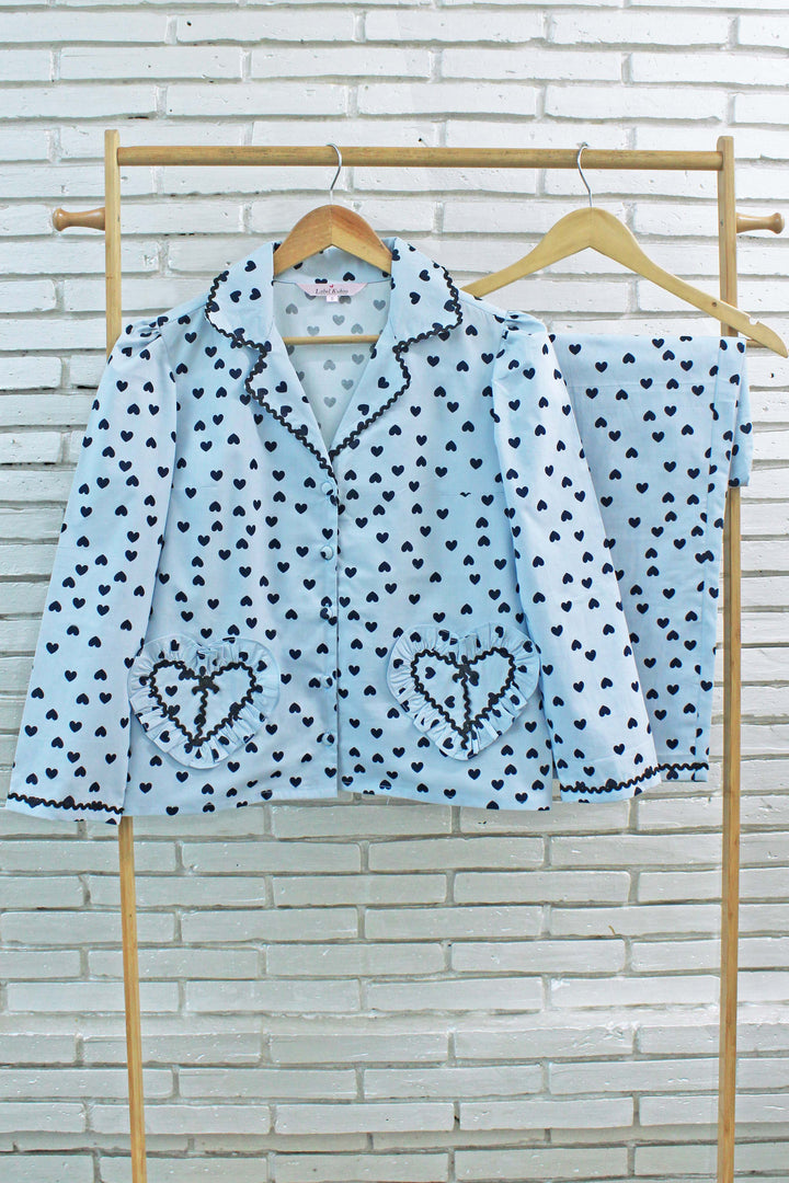 Bluemoon Hearts Night Suit Set
