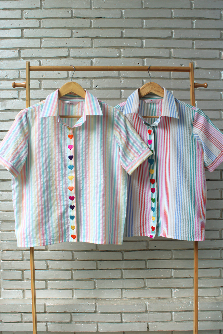 Candy Hearts Shorts Set