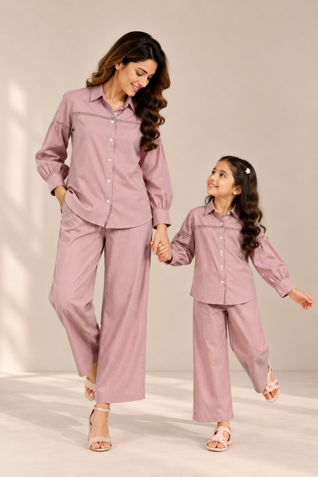Dusty Rose Duo set (Mother & Daughter)