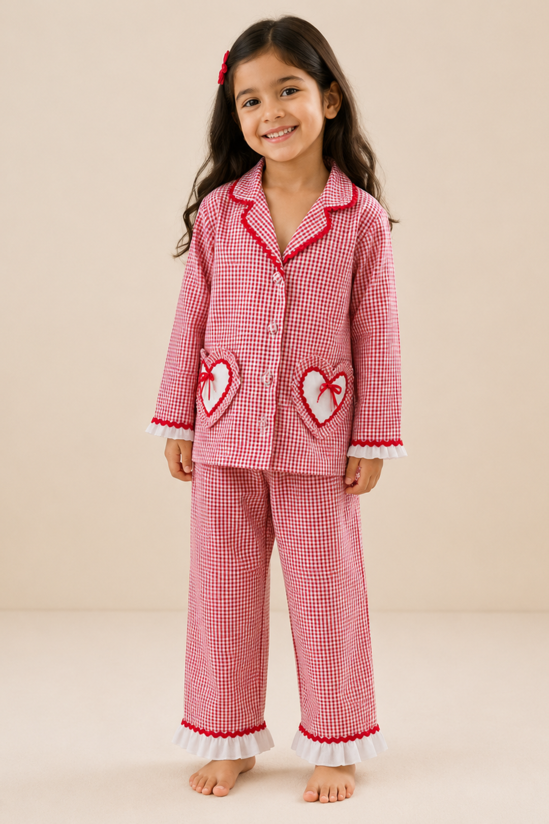 Forever Love Kids Night Suit Set (Girl)