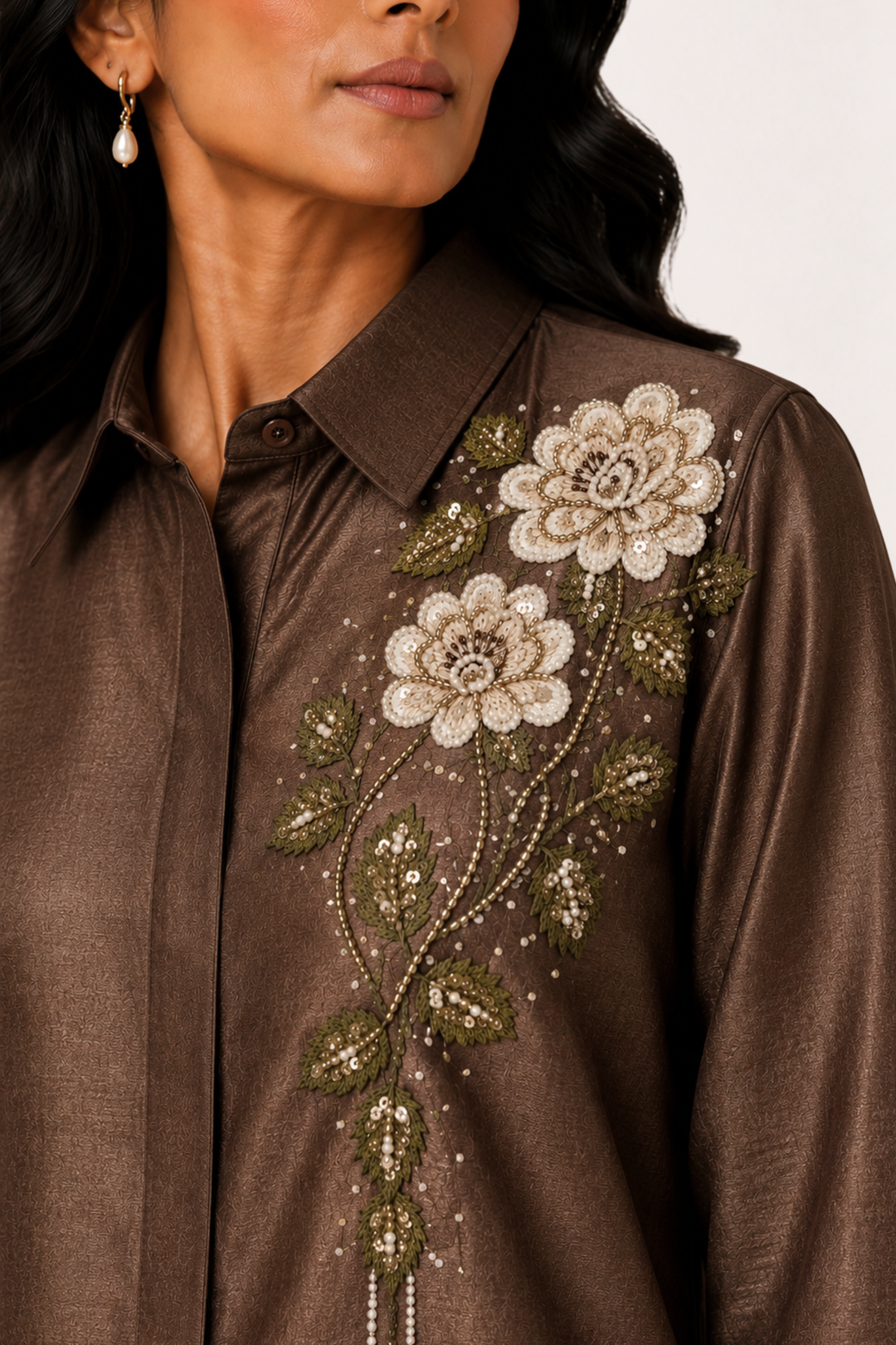 Cocoa Bloom Co-ord Set (Brown)