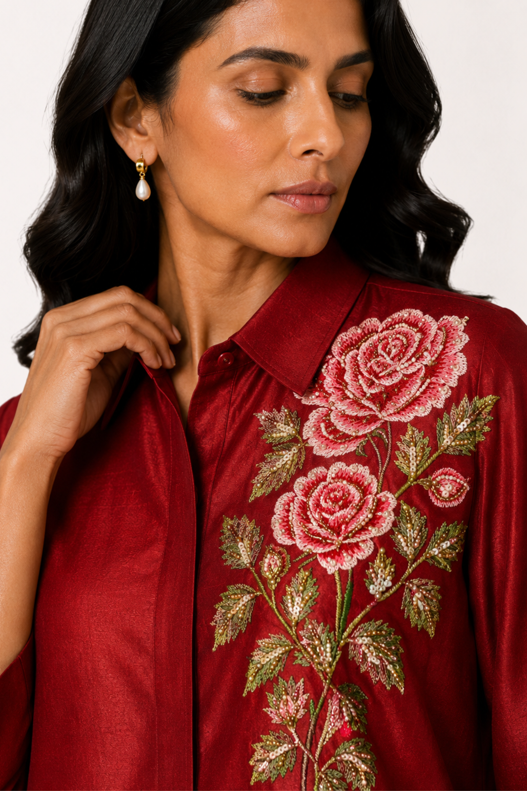 Rosette Co-ord Set (Red)