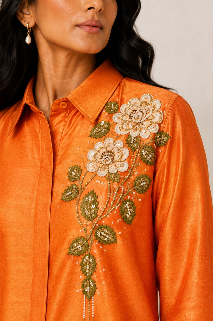 Golden Hour Co-ord Set (Orange)