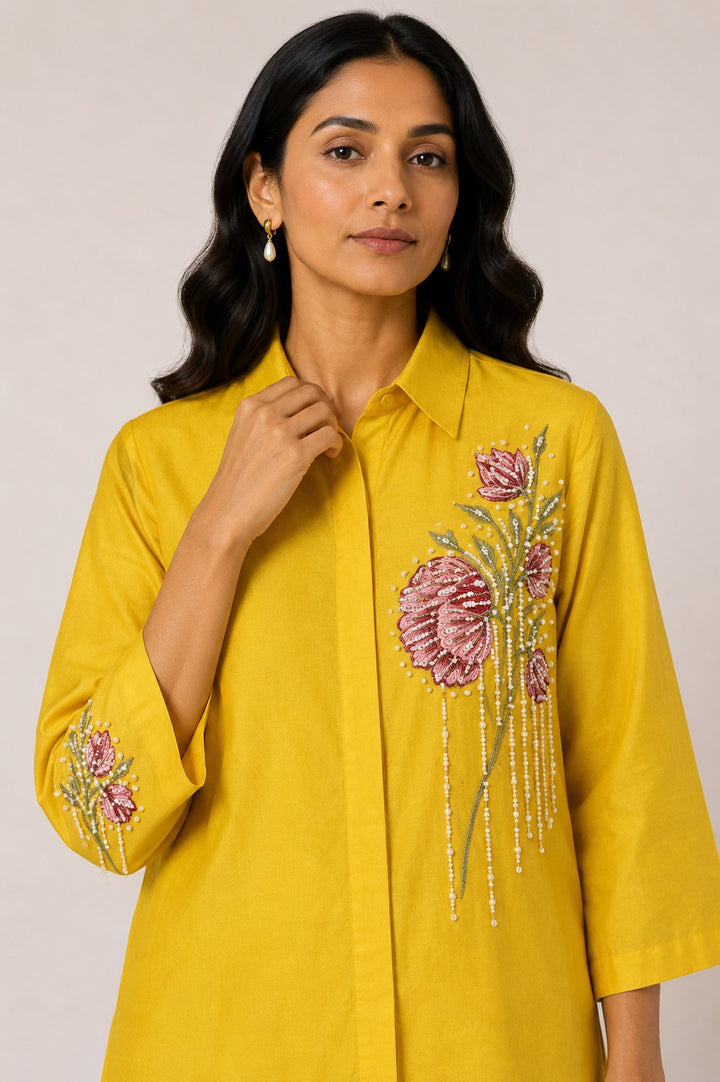 Sunlit Flora Co-ord Set (Yellow)