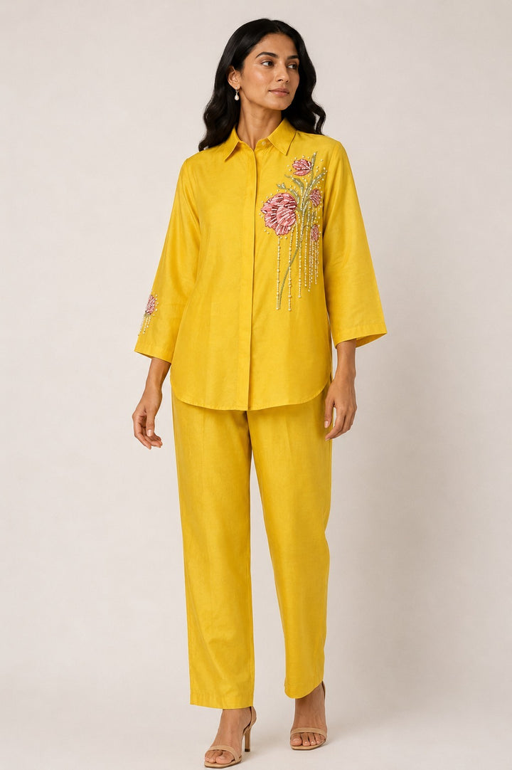 Sunlit Flora Co-ord Set (Yellow)
