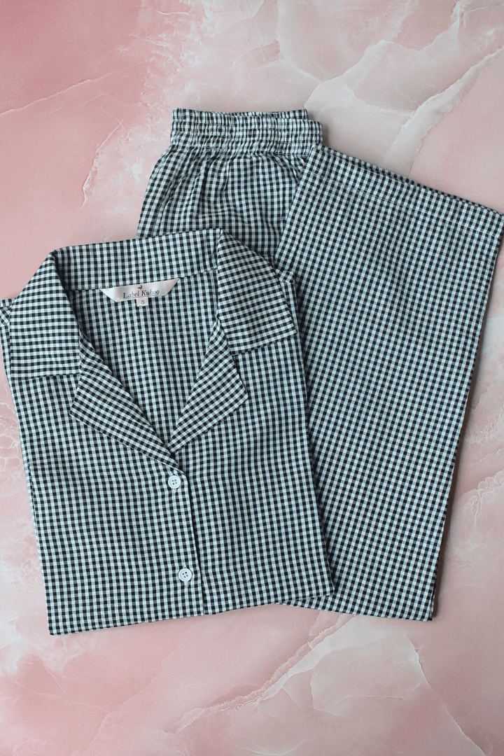 Blackberry Checks Night Suit Set