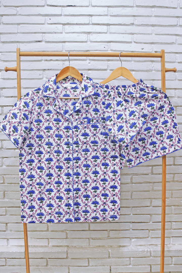 Lotus Bloom Shorts Set