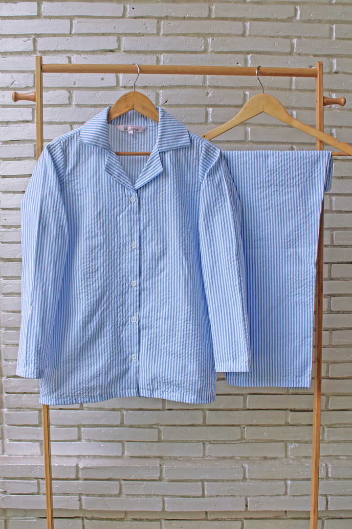 Sky Stripes Night Suit Set